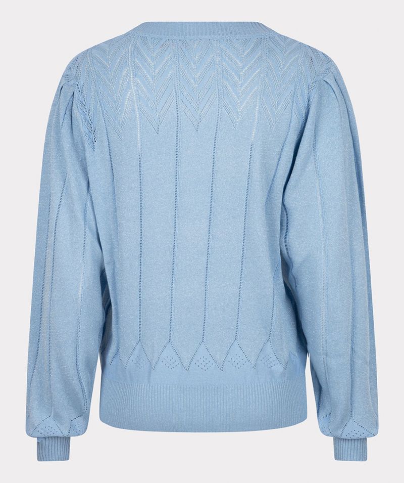 SP23.31001 Sweater met Lurex - Blauw