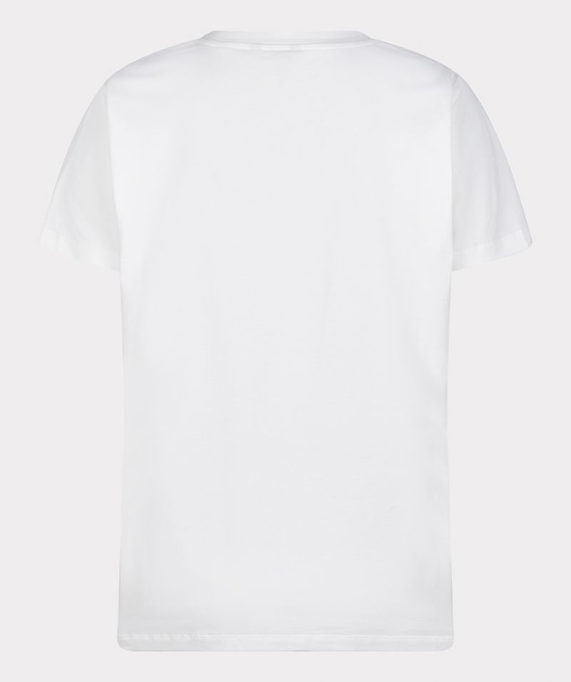 SP23.05012 T-shirt Caviar Print “Heart” - Off White/Goud