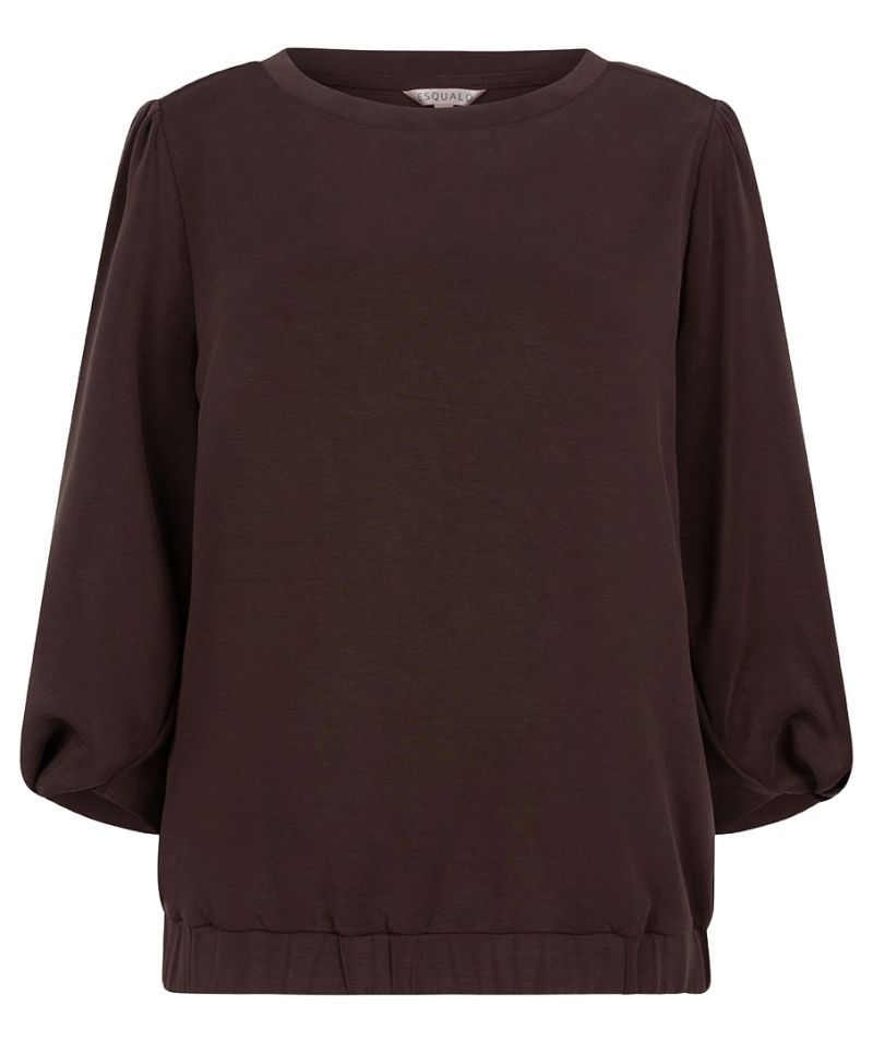 F24.05504 Sweater Twisted Sleeve - Chocolate