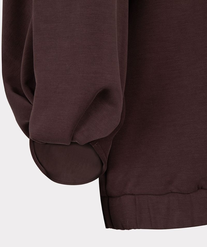 F24.05504 Sweater Twisted Sleeve - Chocolate