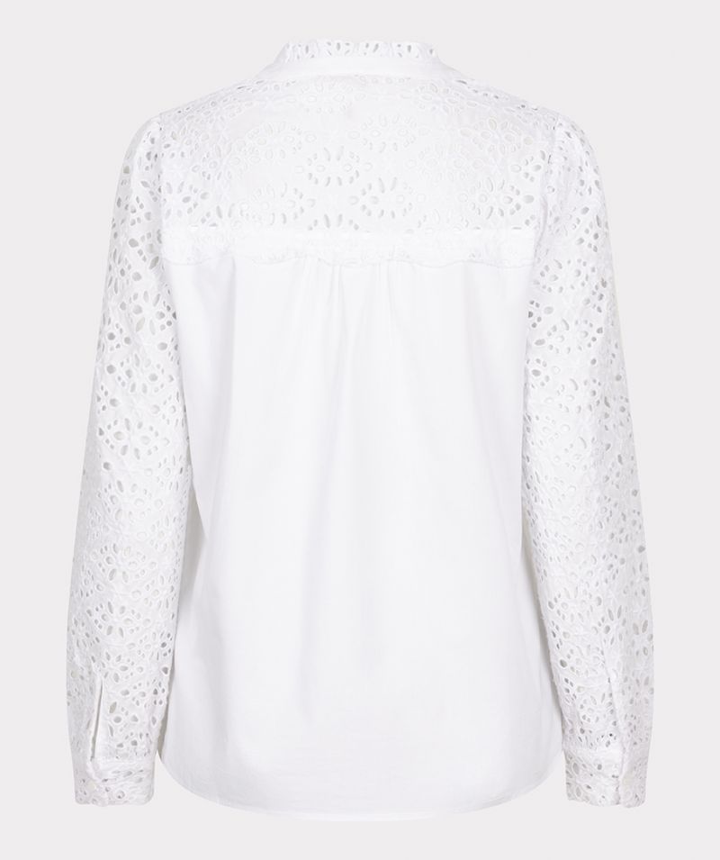 SP24.14036 Blouse met Broderie - Off White