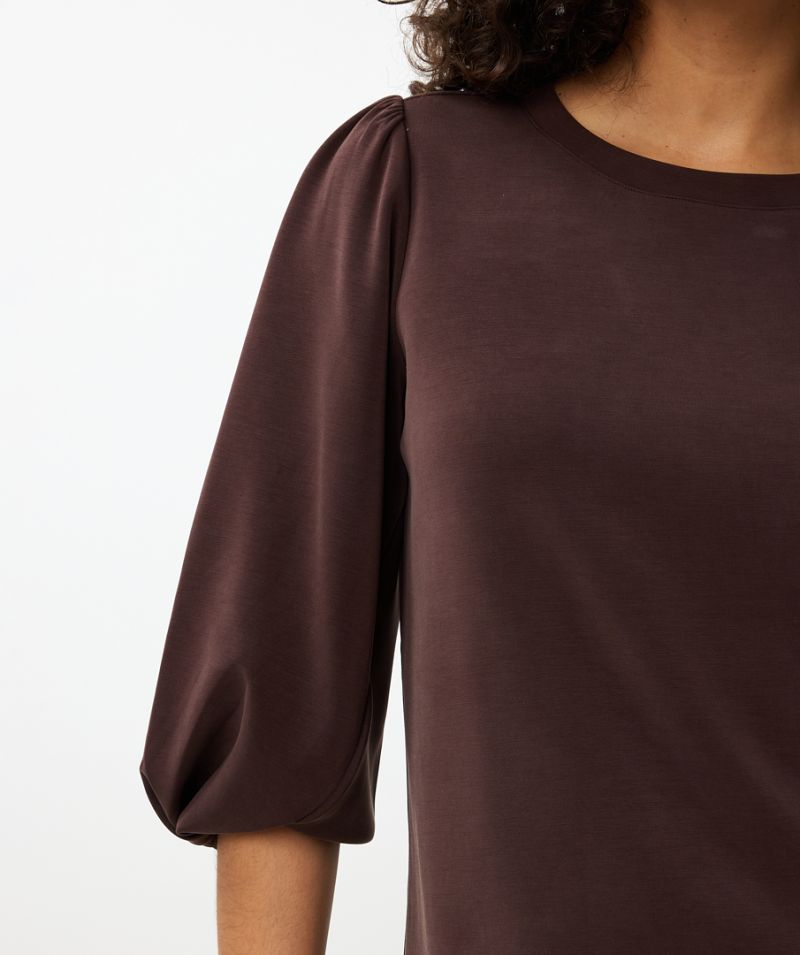 F24.05504 Sweater Twisted Sleeve - Chocolate