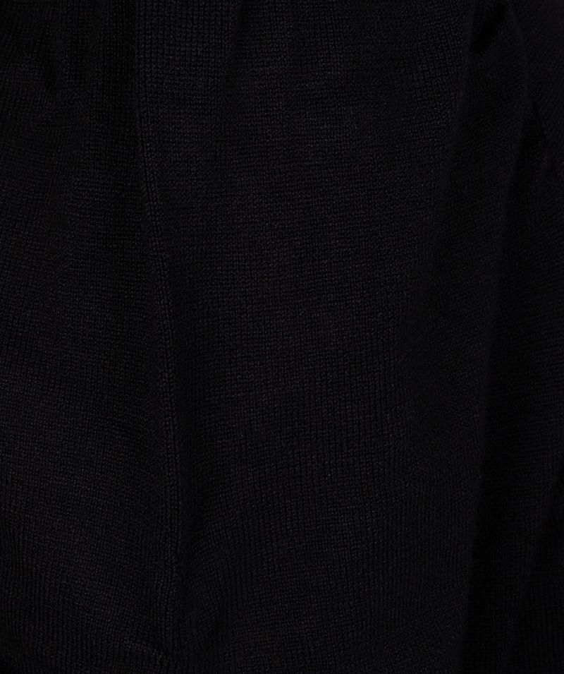 F23.07539 Sweater met Korte Pofmouwen - Zwart
