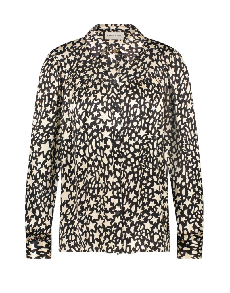 CLT-BLS-20-AW24 Nina Blouse - Black/Creme