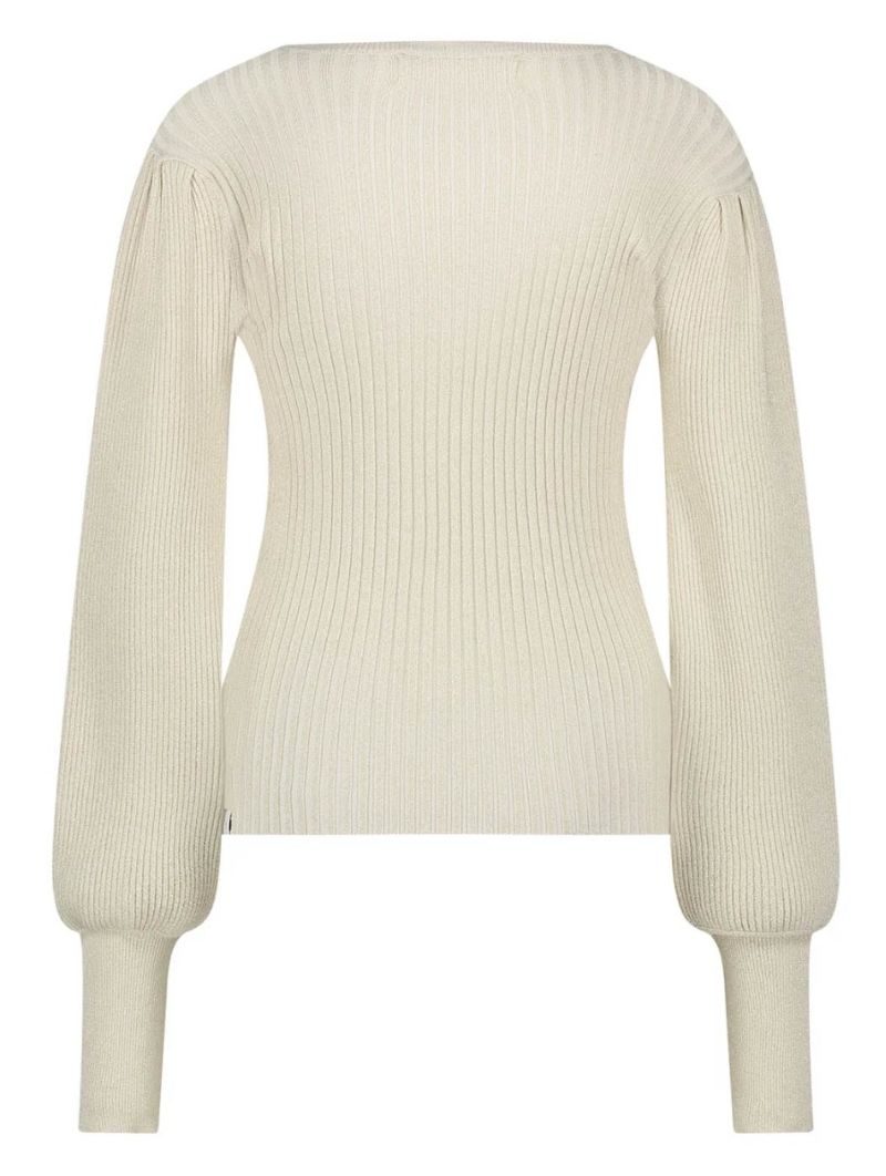 FW240624 Mullberry Pullover Lurex - Off White