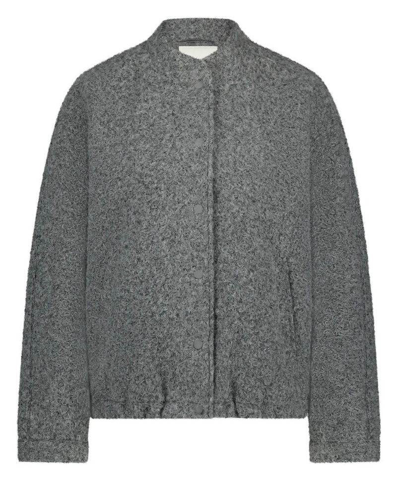 FW2411021 Baltimore Korte Jas Boucle - Grey