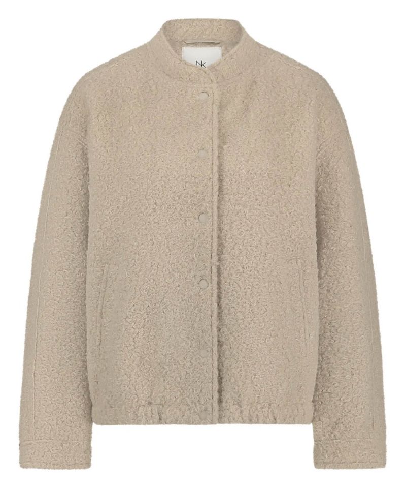 FW2411021 Baltimore Korte Jas Boucle - Sand