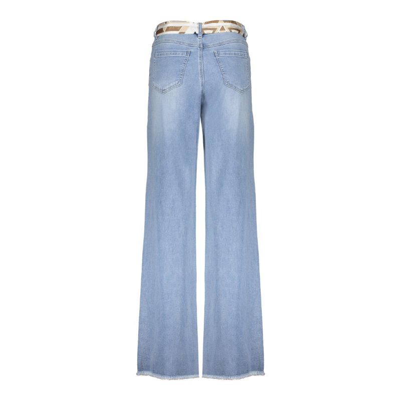 41024-10 Wijde Jeans - Stonebleach Denim
