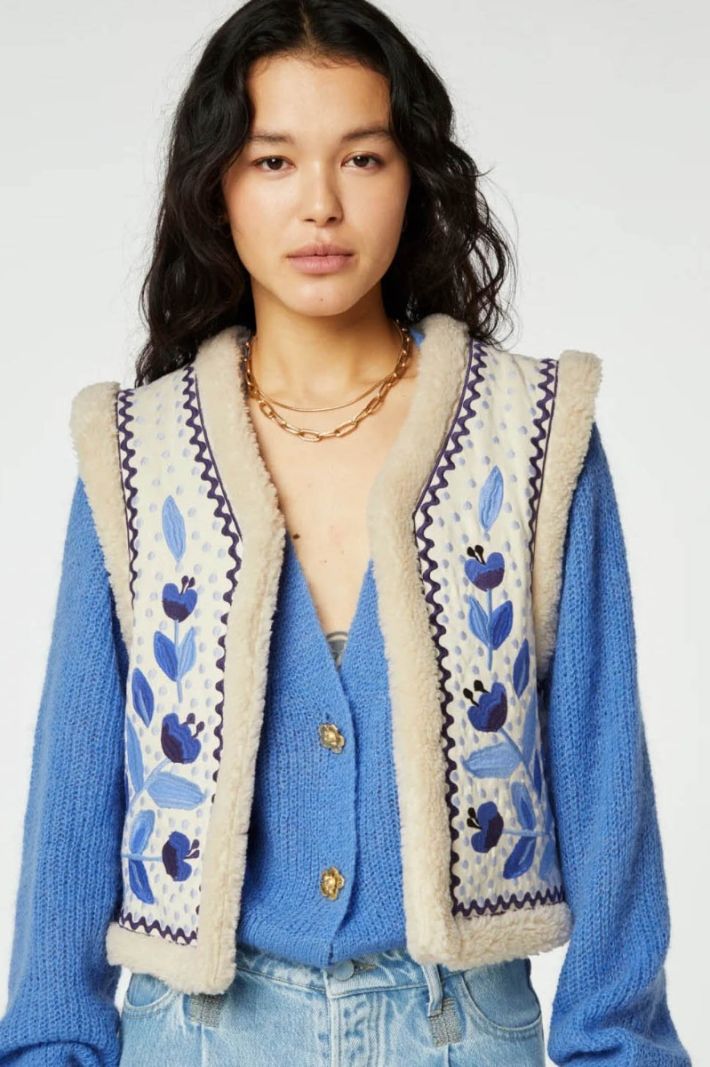 CLT-126-GIL-SS24 Tommy Gilet - Cornflower Blue