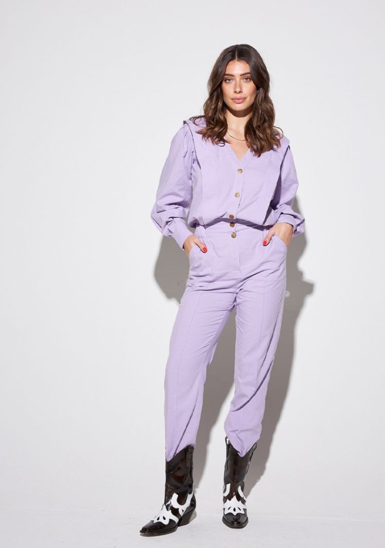 SS23P703 Francis Jumpsuit - Paars