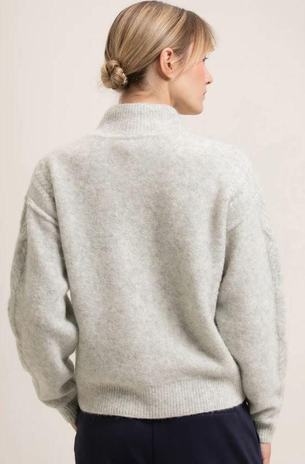 Kim Sweater - Light Grey Melange