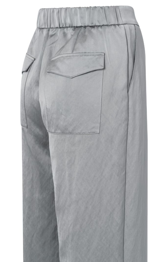 01-301162-410 Satinlook Broek - Light Metal Grey