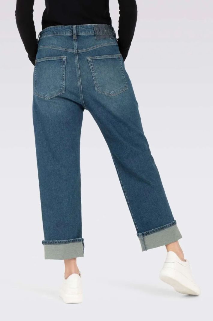 2321-90-0361 Baggy Straight Jeans - Trendy Tinted