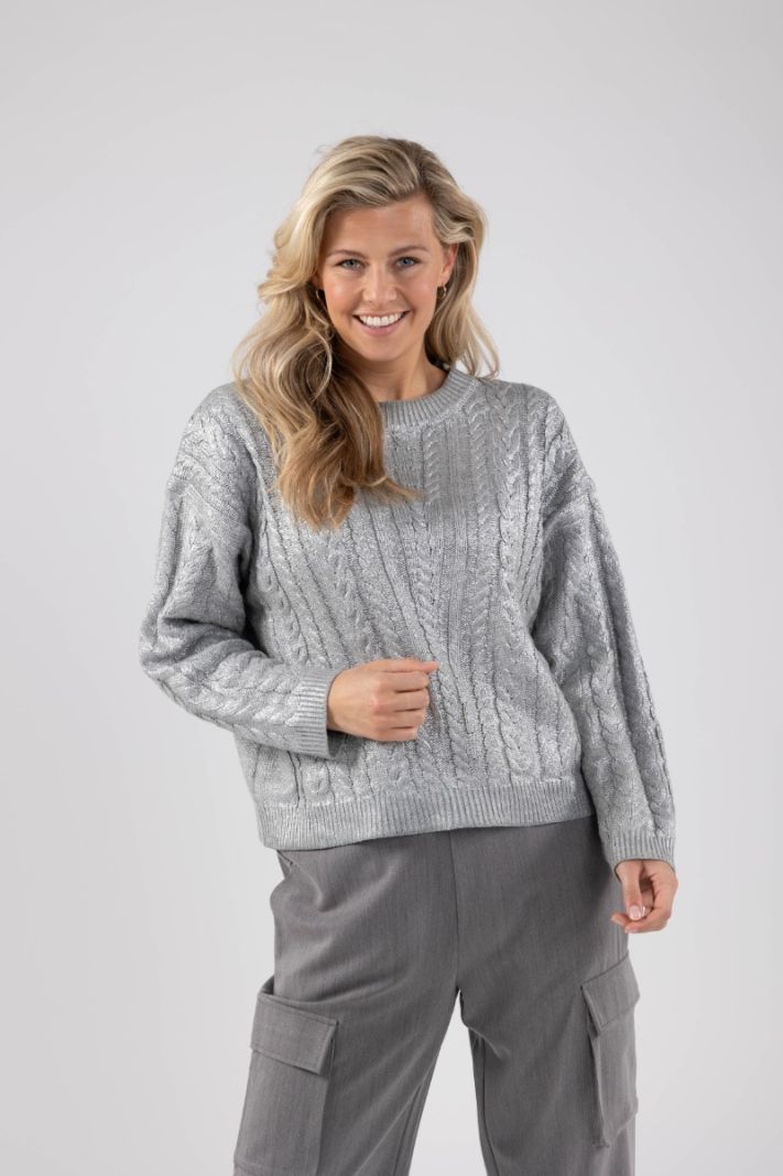 FW240625 Carmel Pullover - Zilver