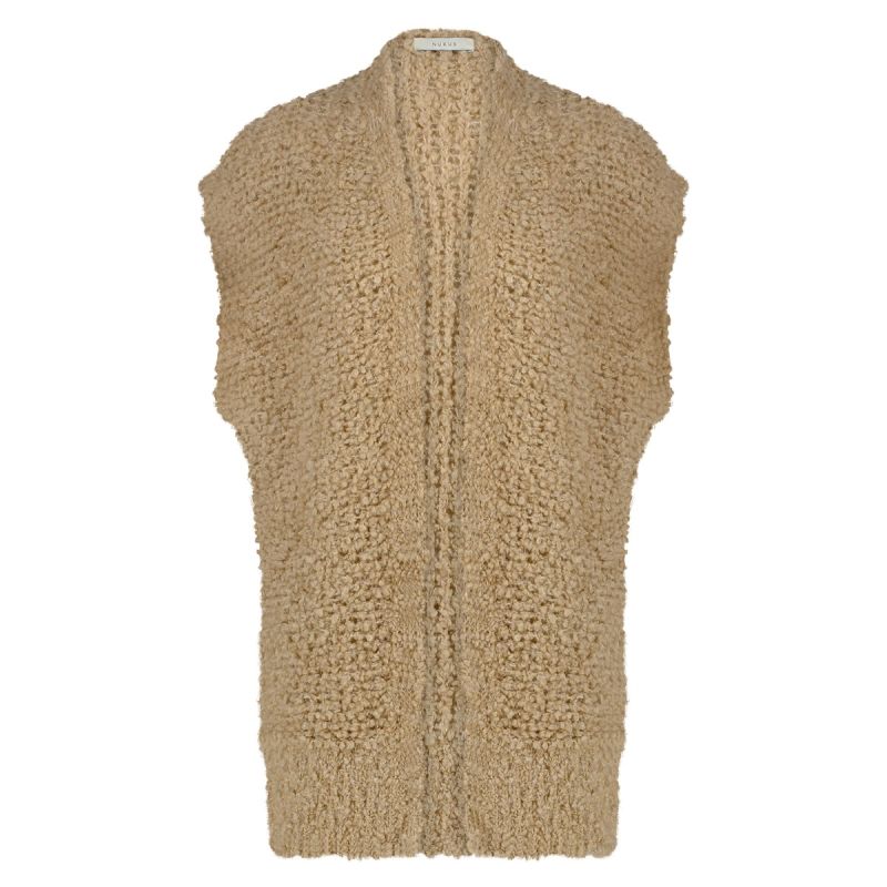 FW241817 Gilly Gilet Lurex - Camel