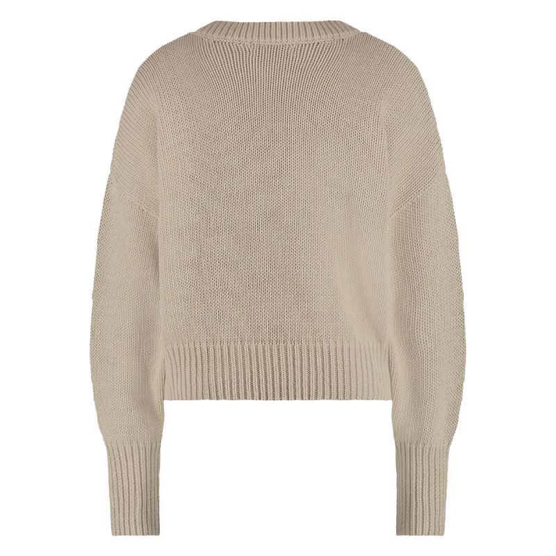 SS23623 Guz Sweater V-Neck - Zand
