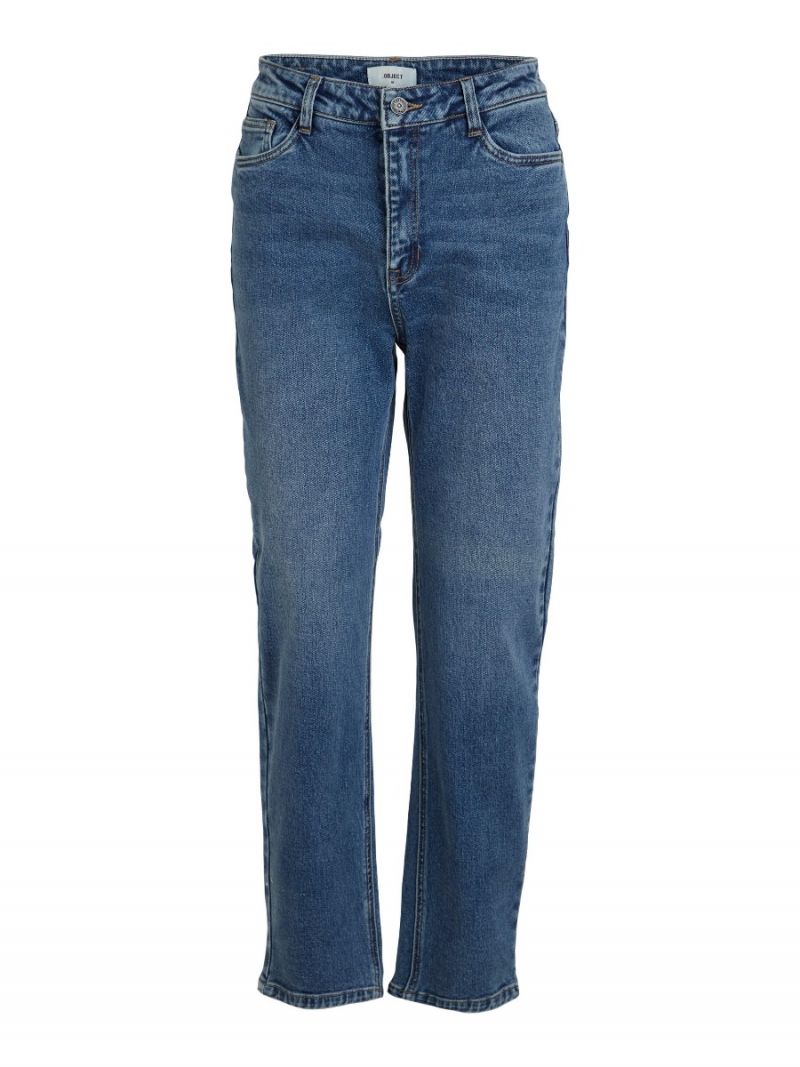 23036250 Objalora High Waist Jeans - Medium Blue