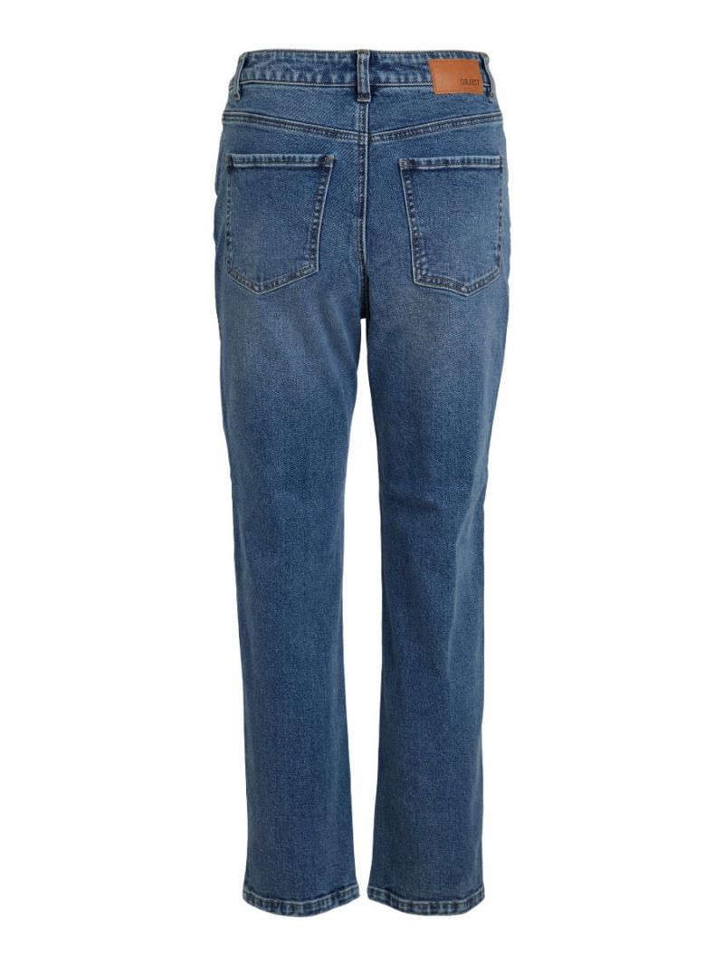 23036250 Objalora High Waist Jeans - Medium Blue