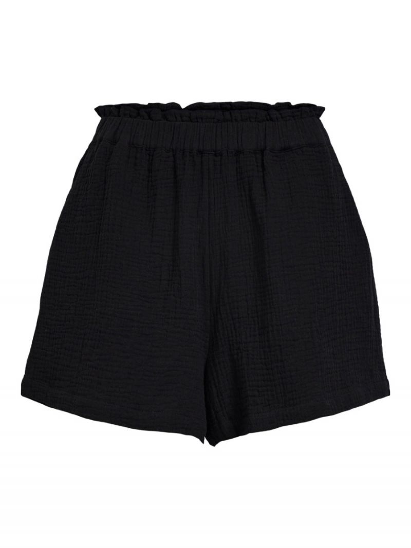 23041616 Objcarina High Waist Shorts - Zwart