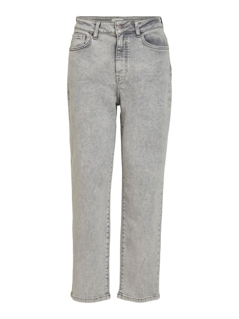 23038417 Objloa High Waist Jeans - Light Grey