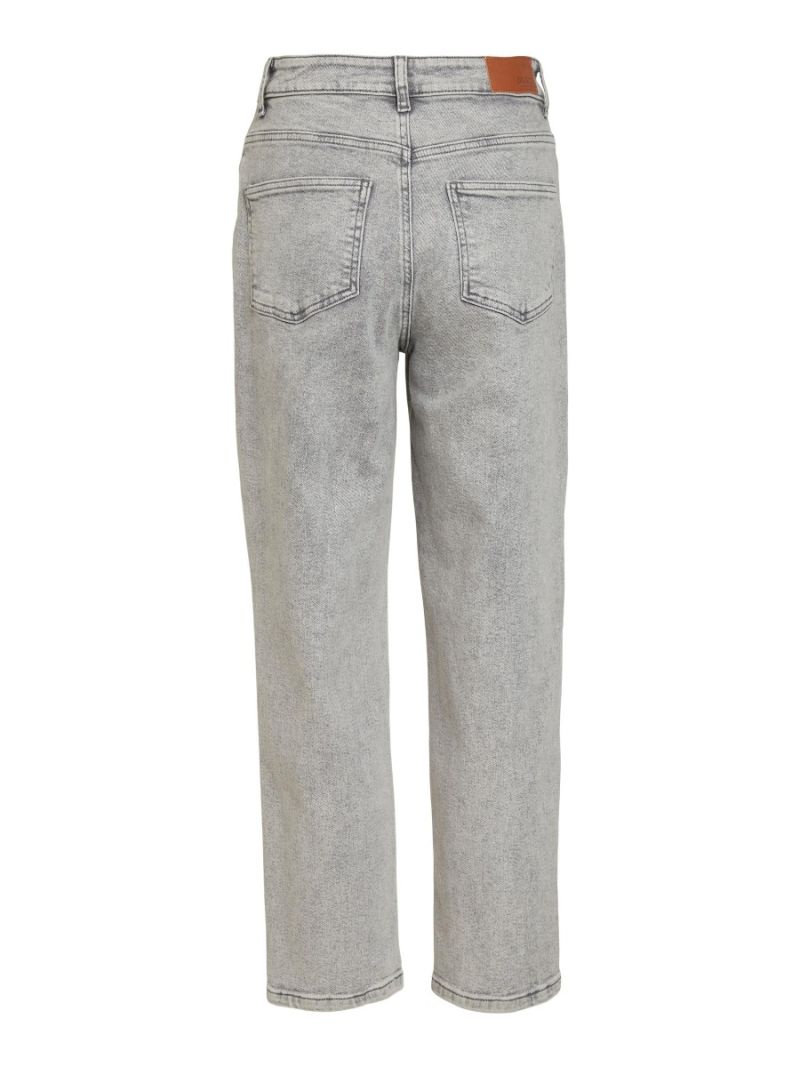 23038417 Objloa High Waist Jeans - Light Grey