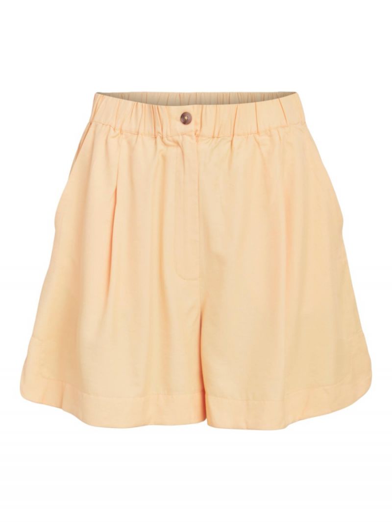 23041468 Objlagan High Waist Shorts - Peach Cobbler