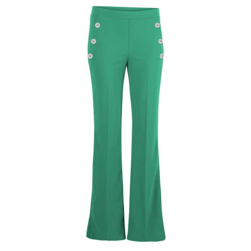 Olive Pants Flared B Groen - BR&DY