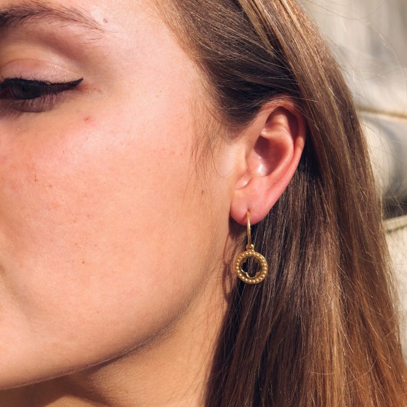 Earring 22 Quatrefoil - Goud