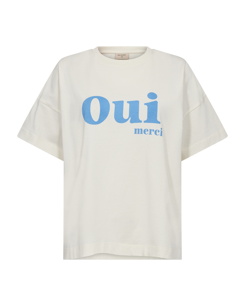 203664 FQCarol T-Shirt met Print - Tofu/Della Robbia Blue