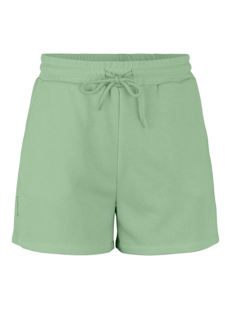 17118868 Pcchilli High Waist Shorts - Quiet Green