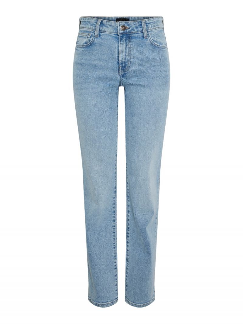 17149276 PCKelly Straight Jeans - Light Blue Denim
