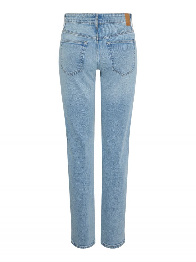 17149276 PCKelly Straight Jeans - Light Blue Denim