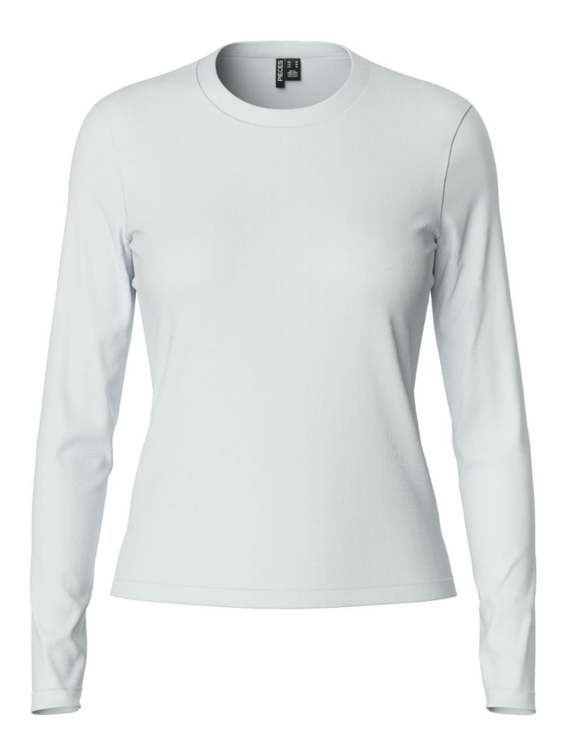 17151137 Pcmara T-Shirt met Lange Mouwen - Bright White 