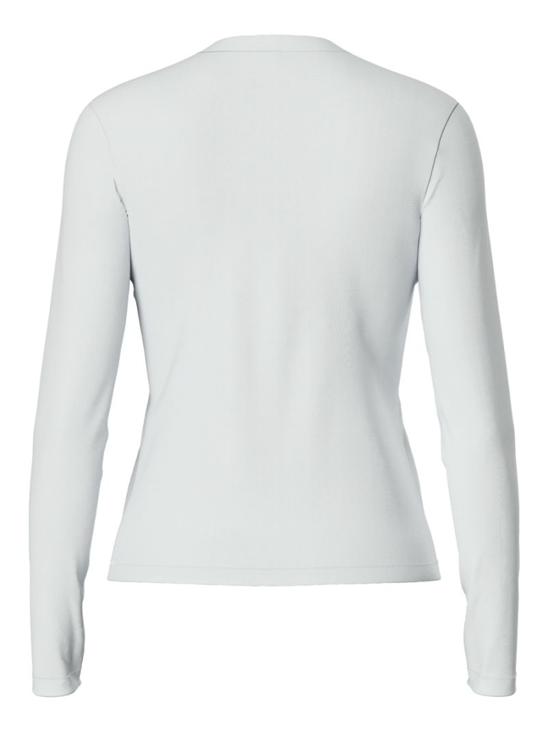 17151137 Pcmara T-Shirt met Lange Mouwen - Bright White 