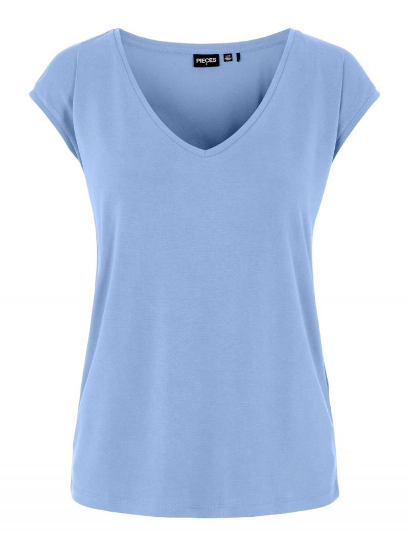 17095260 Pckamala T-Shirt met V-Hals - Airy Blue