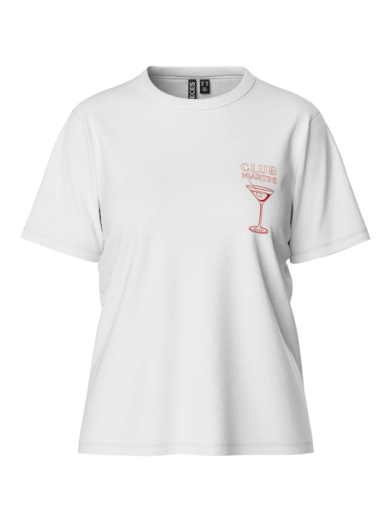 17156460 Pcgabbi T-Shirt - Bright White/Martini