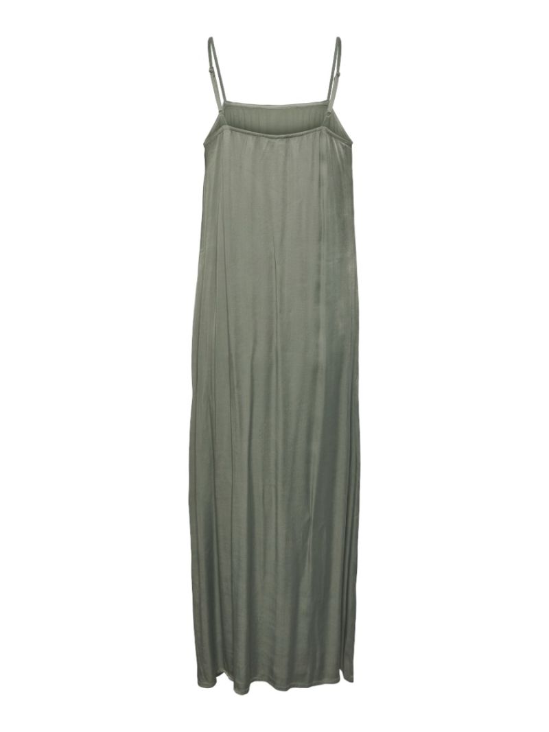 17148098 Pcsmilli Slip Dress - Hedge Green