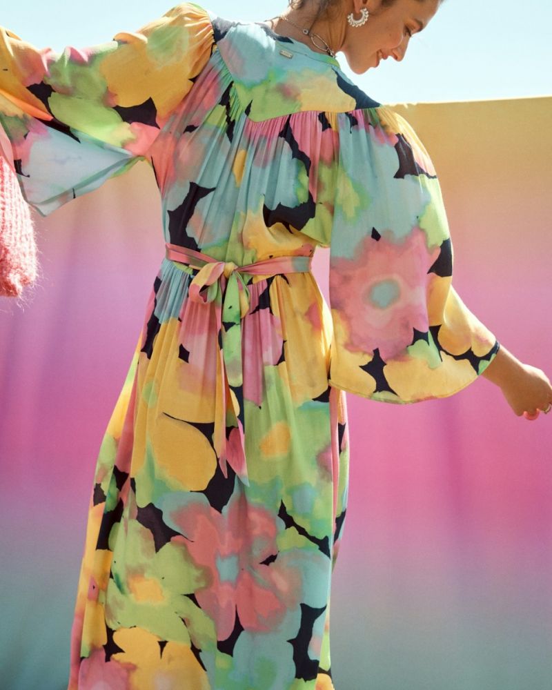 SP7763 Dress Cherry Blossom - Multi Color