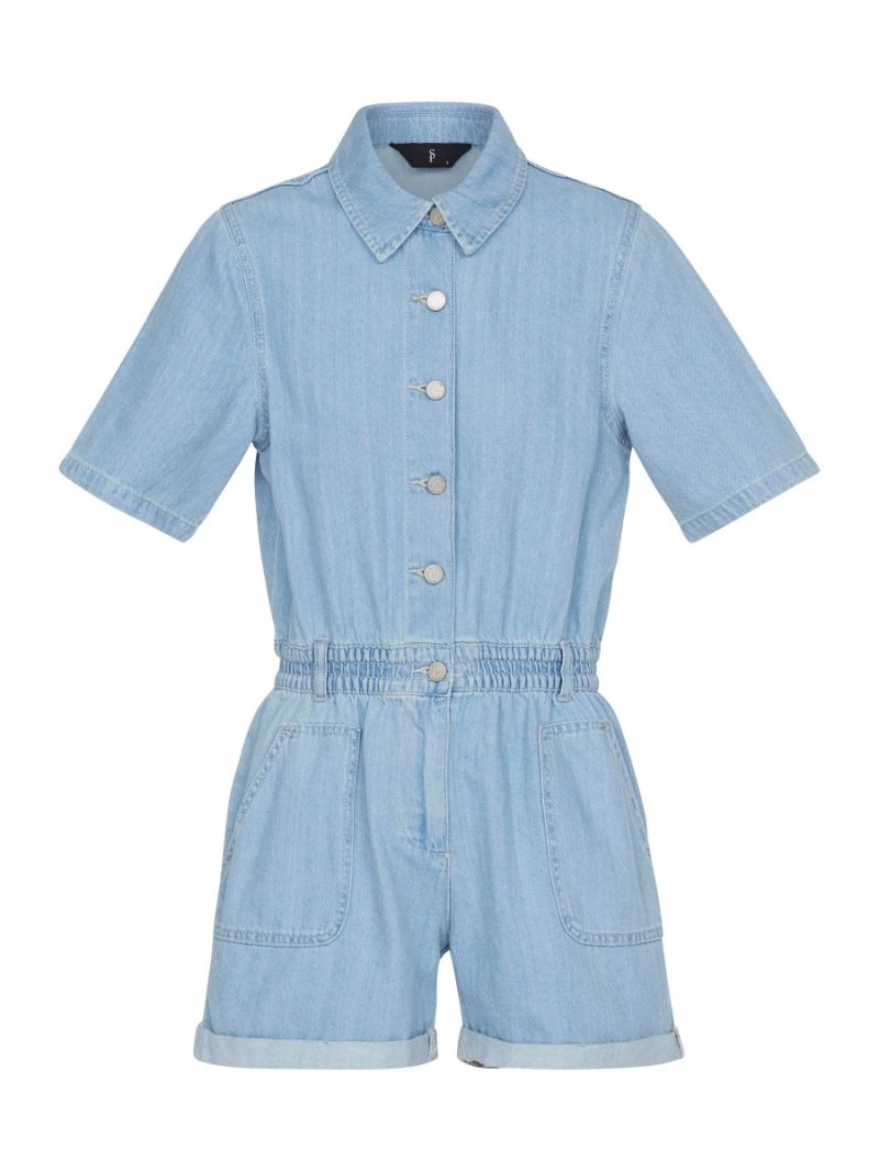 17751 OSMA-PLAY Jumpsuit - L. Blue Wash