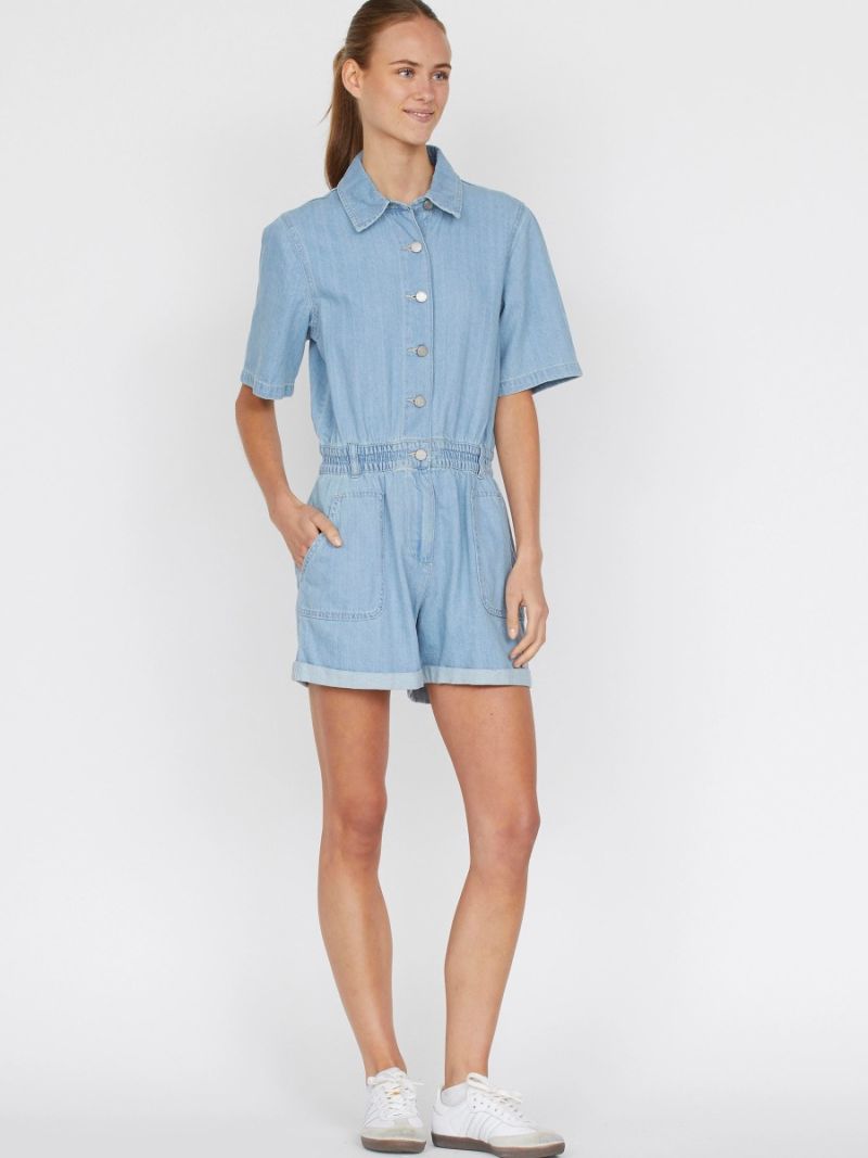 17751 OSMA-PLAY Jumpsuit - L. Blue Wash