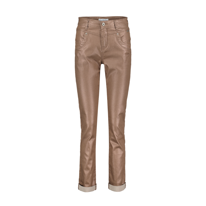 SRB4289 Relax Coated Sparkle Trousers - Grey Copper