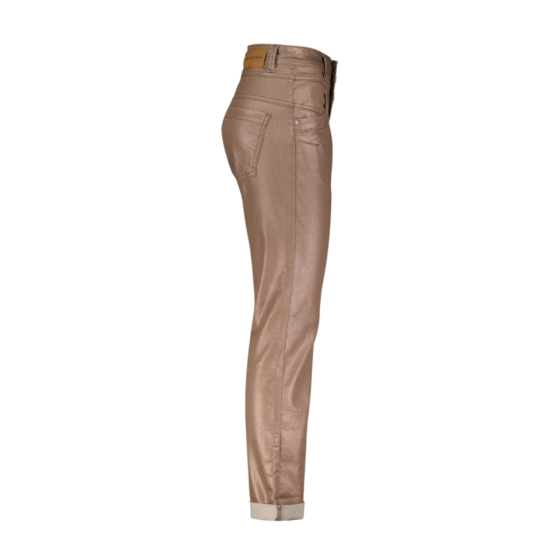 SRB4289 Relax Coated Sparkle Trousers - Grey Copper