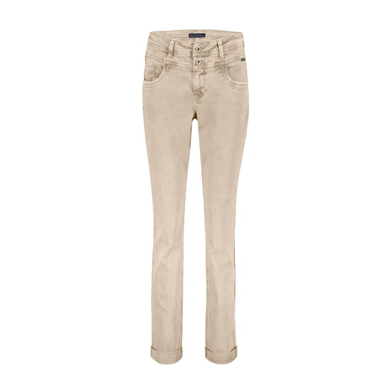 SRB4305 Sienna Col Denim Broek - Mushroom