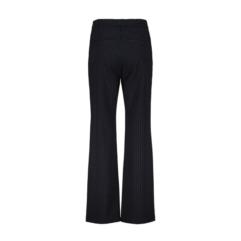 SRB4310 Punta Pinstripe Stretch Broek - Zwart