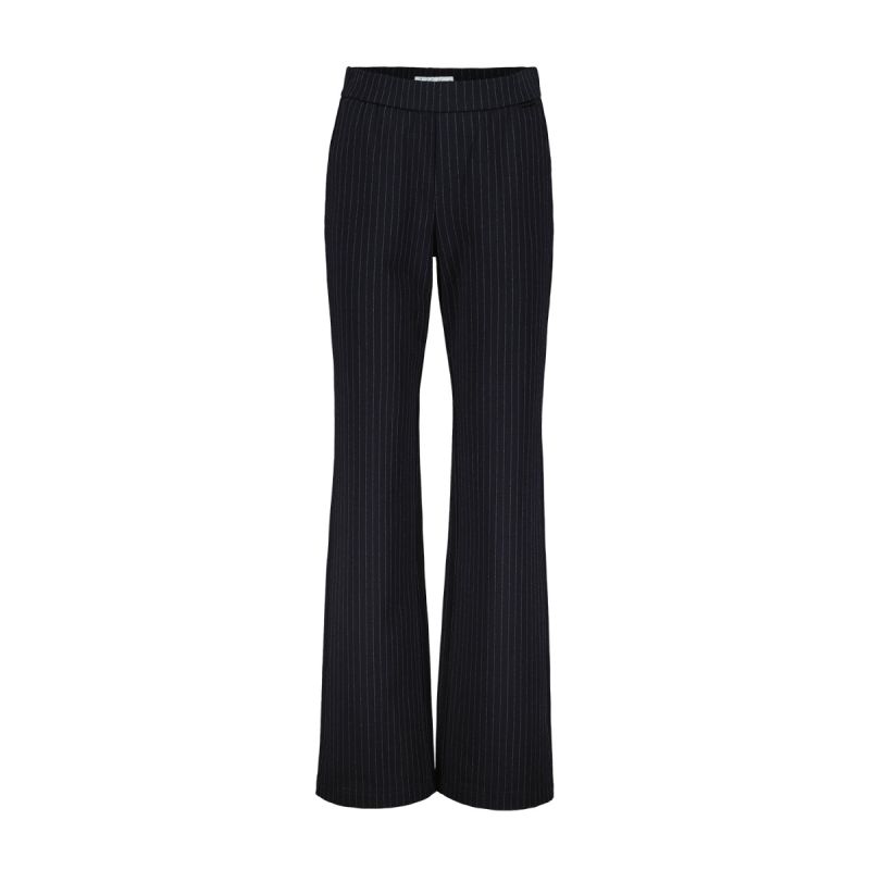 SRB4310 Punta Pinstripe Stretch Broek - Zwart