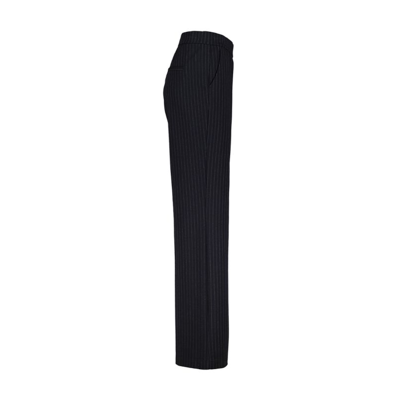 SRB4310 Punta Pinstripe Stretch Broek - Zwart