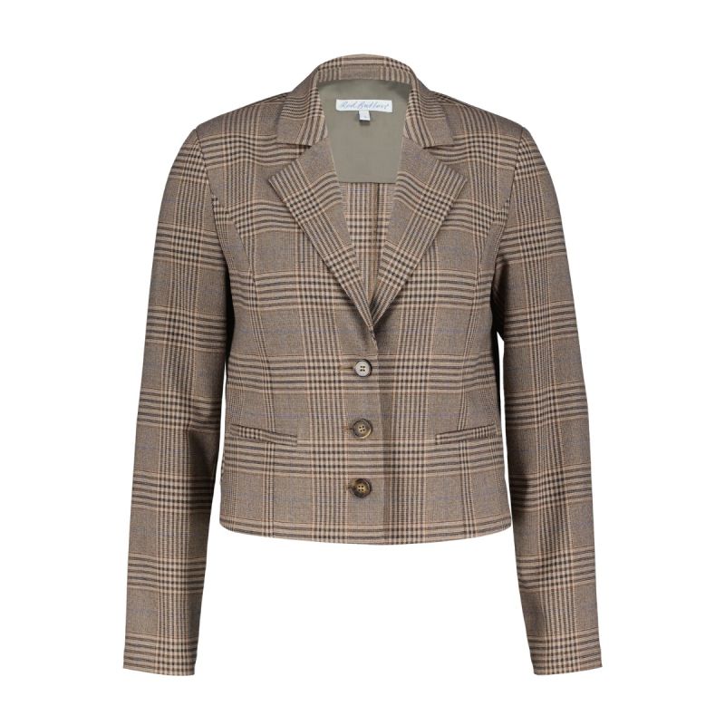 SRB4312 Becky Geruite Blazer - Bruin