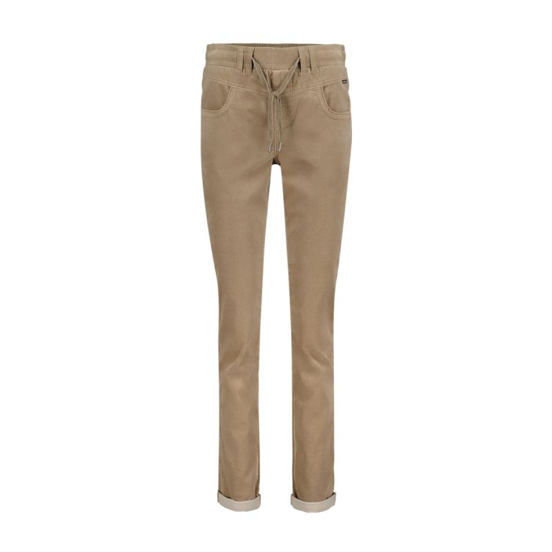 SRB4322 Tessy Velours Broek - Clay