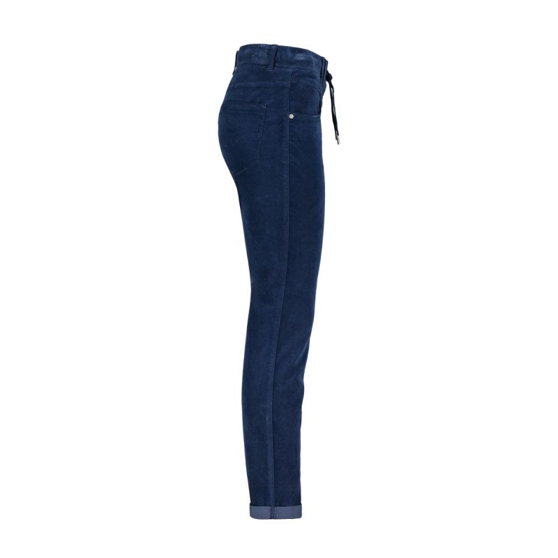 SRB4322 Tessy Velours Broek - Jeansblue