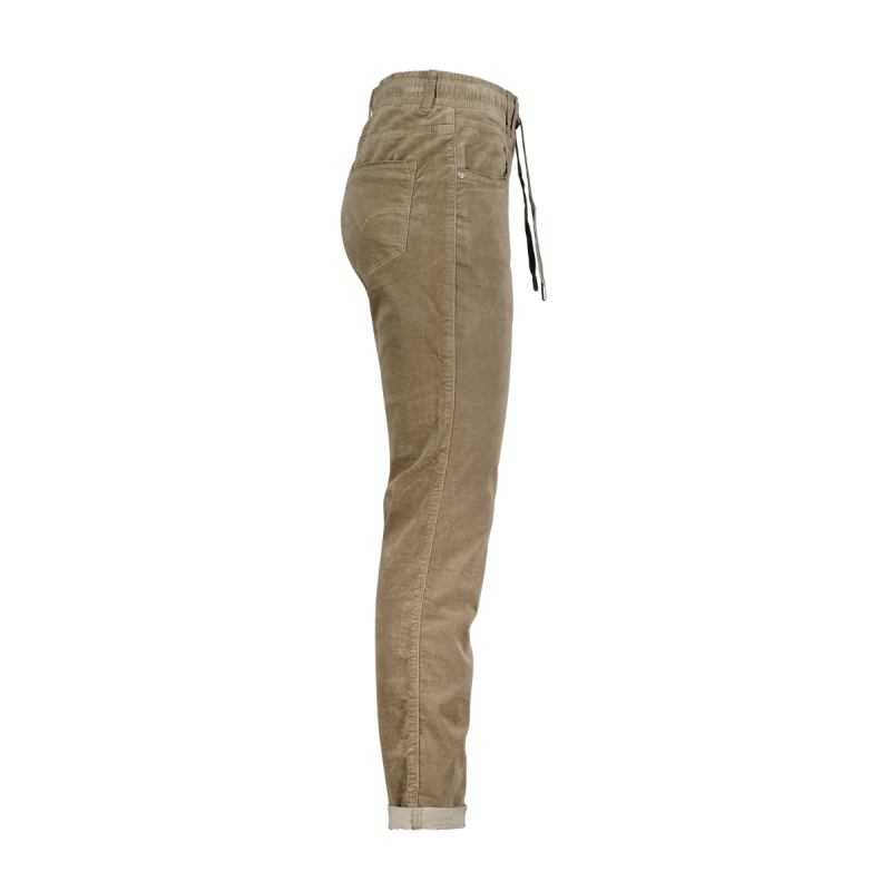 SRB4322 Tessy Velours Broek - Olive